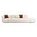 Fickle Cream Boucle 3-Piece Chaise Modular Sofa by TOV Furniture