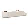 Fickle Cream Boucle 3-Piece Chaise Modular Sofa by TOV Furniture