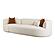Fickle Cream Boucle 2-Piece Modular RAF Sofa by TOV Furniture