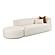 Fickle Cream Boucle 2-Piece Chaise Modular RAF Sofa by TOV Furniture