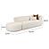 Fickle Cream Boucle 2-Piece Chaise Modular RAF Sofa by TOV Furniture