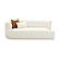 Fickle Cream Boucle Modular LAF Loveseat by TOV Furniture