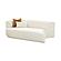 Fickle Cream Boucle Modular LAF Loveseat by TOV Furniture