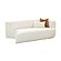 Fickle Cream Boucle Modular RAF Loveseat by TOV Furniture