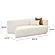 Fickle Cream Boucle Modular RAF Loveseat by TOV Furniture