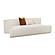 Fickle Cream Boucle Modular Armless Loveseat by TOV Furniture