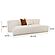Fickle Cream Boucle Modular Armless Loveseat by TOV Furniture