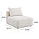 Hangover Cream Boucle Modular Armless Chair by TOV Furniture