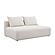 Hangover Cream Boucle Modular Loveseat by TOV Furniture
