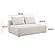 Hangover Cream Boucle Modular Loveseat by TOV Furniture