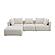 Hangover Cream Boucle 4-Piece Modular Sectional by TOV Furniture