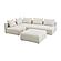 Hangover Cream Boucle 4-Piece Modular Chaise Sectional by TOV Furniture