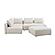Hangover Cream Boucle 4-Piece Modular Chaise Sectional by TOV Furniture