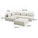 Hangover Cream Boucle 4-Piece Modular Chaise Sectional by TOV Furniture