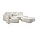 Hangover Cream Boucle 4-Piece Modular Chaise Sectional by TOV Furniture