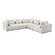 Hangover Cream Boucle 5-Piece Modular L-Sectional by TOV Furniture