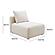 Hangover Cream Linen Modular Armless Chair by TOV Furniture