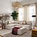 Hangover Cream Linen Modular Loveseat by TOV Furniture