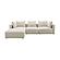 Hangover Cream Linen 4-Piece Modular Sectional by TOV Furniture