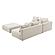 Hangover Cream Linen 4-Piece Modular Chaise Sectional by TOV Furniture