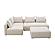 Hangover Cream Linen 4-Piece Modular Chaise Sectional by TOV Furniture