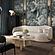 Circe Cream Textured Velvet Sofa by TOV Furniture