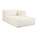 Tarra Fluffy Oversized Cream Corduroy Modular RAF Chaise by TOV Furniture