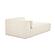 Tarra Fluffy Oversized Cream Corduroy Modular RAF Chaise by TOV Furniture