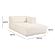 Tarra Fluffy Oversized Cream Corduroy Modular RAF Chaise by TOV Furniture