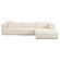 Tarra Fluffy Oversized Cream Corduroy Modular RAF Sectional by TOV Furniture