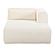 Tarra Fluffy Oversized Cream Corduroy Modular RAF Chaise by TOV Furniture