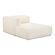 Tarra Fluffy Oversized Cream Corduroy Modular LAF Chaise by TOV Furniture