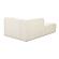 Tarra Fluffy Oversized Cream Corduroy Modular LAF Chaise by TOV Furniture