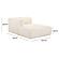 Tarra Fluffy Oversized Cream Corduroy Modular LAF Chaise by TOV Furniture