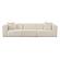 Tarra Fluffy Oversized Cream Corduroy Modular Sofa by TOV Furniture