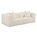 Tarra Fluffy Oversized Cream Corduroy Modular Loveseat by TOV Furniture