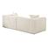Tarra Fluffy Oversized Cream Corduroy Modular Loveseat by TOV Furniture