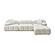 Calliope Cream Vegan Shearling 4-Piece Modular Sectional by TOV Furniture