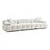 Calliope Cream Vegan Shearling Modular Sofa by TOV Furniture
