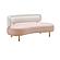 Tischa Cream Boucle & Blush Velvet Sofa by TOV Furniture