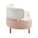 Tischa Cream Boucle & Blush Velvet Sofa by TOV Furniture