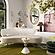 Tischa Cream Boucle & Grey Velvet Sofa by TOV Furniture