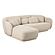 Misty Cream Boucle Sectional - LAF by TOV Furniture