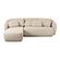 Misty Cream Boucle Sectional - LAF by TOV Furniture