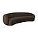 Kendall Chocolate Brown Velvet 120 Inch Sofa by TOV Furniture