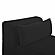 Tarra Fluffy Oversized Black Corduroy Modular Armless Chair by TOV Furniture