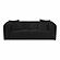 Tarra Fluffy Oversized Black Corduroy Modular Loveseat by TOV Furniture