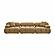 Calliope Cafe Au Lait Performance Velvet Modular Sofa by TOV Furniture