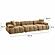 Calliope Cafe Au Lait Performance Velvet Modular Sofa by TOV Furniture