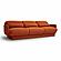 Azalea Rust Orange Velvet Sofa by TOV Furniture